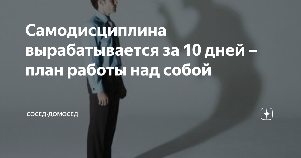 Самодисциплина вырабатывается за 10 дней – план работы над собой