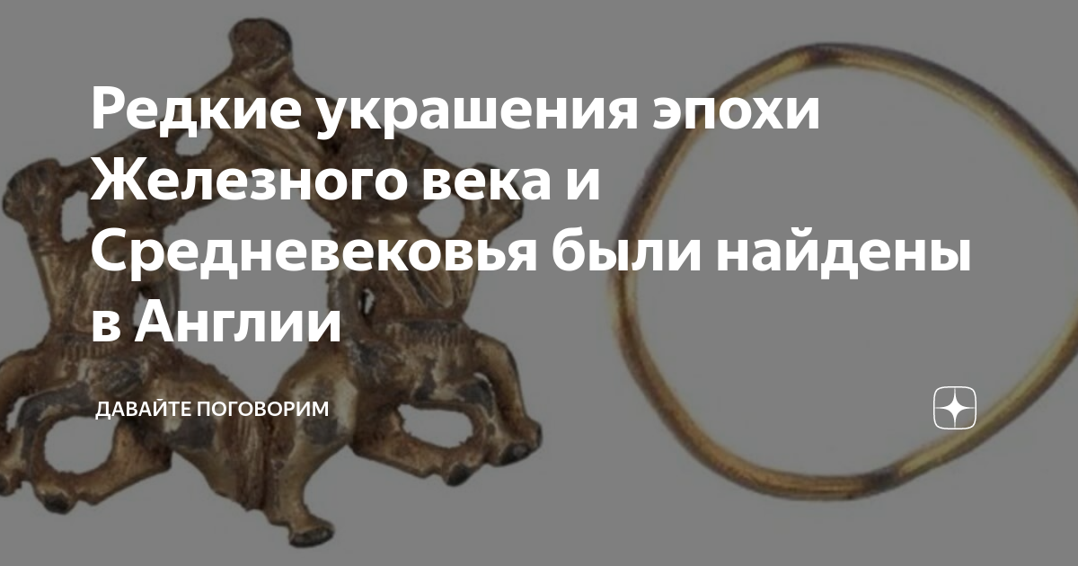 Редкие украшения эпохи Железного века и Средневековья были найдены в ...