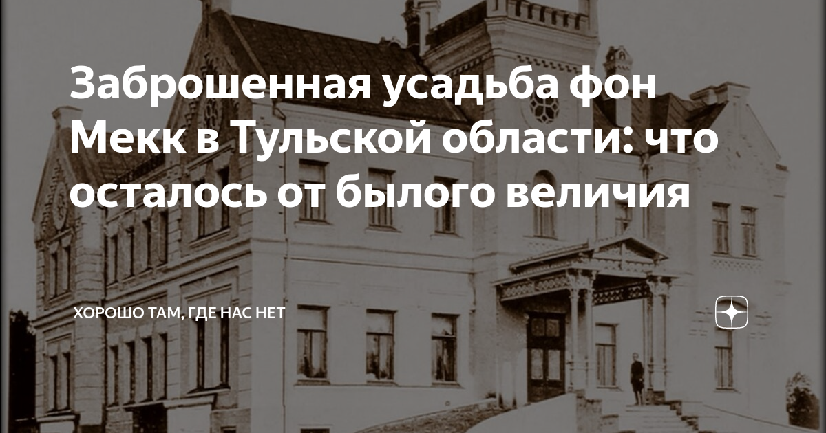 Заброшенная усадьба фон Мекк в Тульской области: что осталось от былого ...