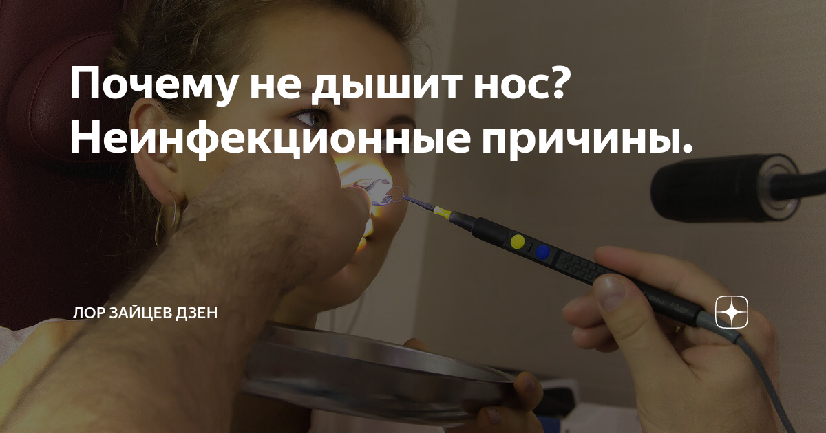 Почему не дышит нос? Неинфекционные причины. | ЛОР КЛИНИКА ЗАЙЦЕВА | Дзен