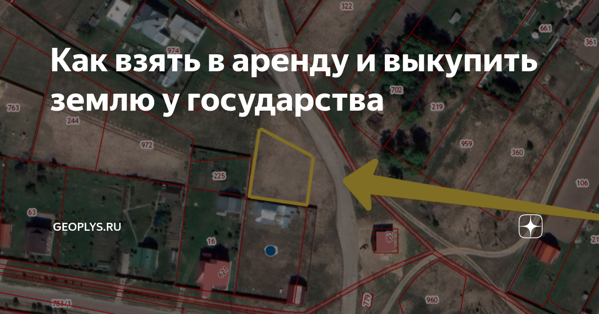 Как взять в аренду и выкупить землю у государства | geoplys.ru | Дзен