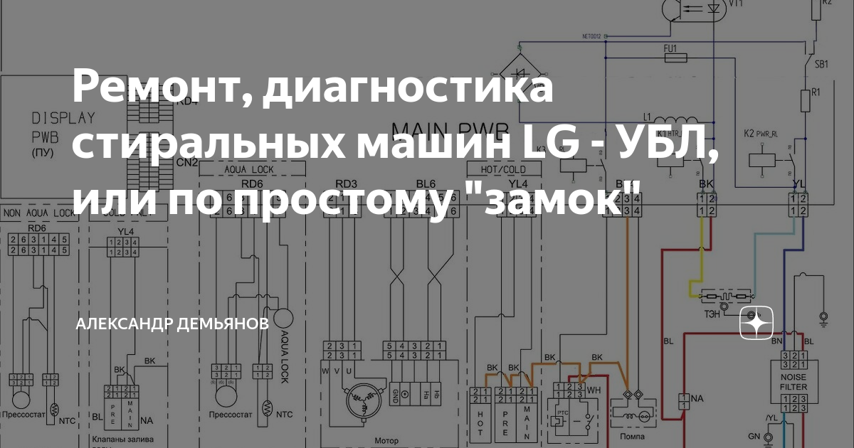Ремонт, диагностика стиральных машин LG - УБЛ, или по простому "замок ...