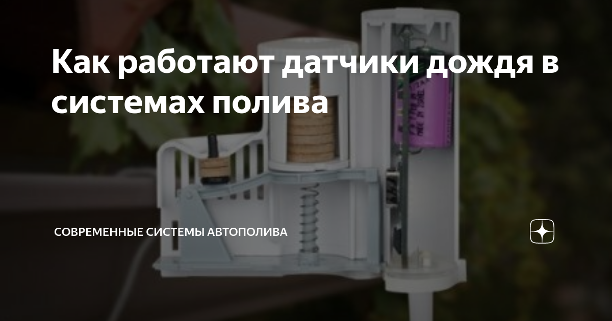 Датчик дождя для автополива