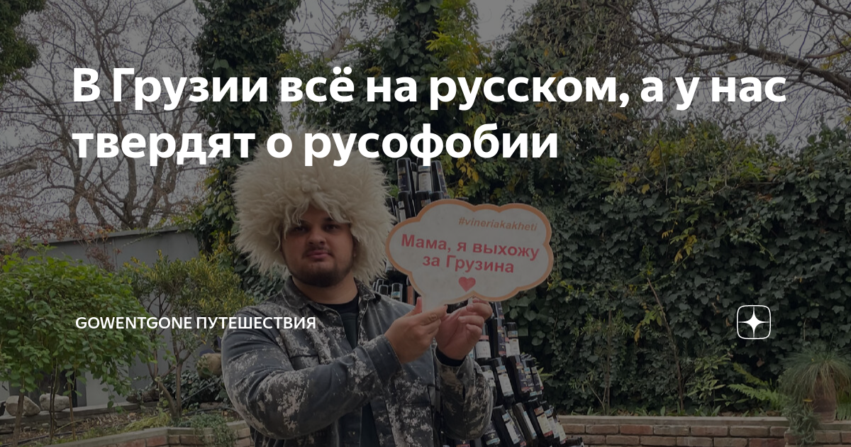 В Грузии всё на русском, а у нас твердят о русофобии | GoWentGone ...