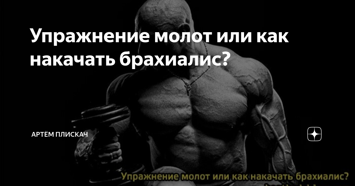 Упражнение молот или как накачать брахиалис? | Артём Плискач | Дзен