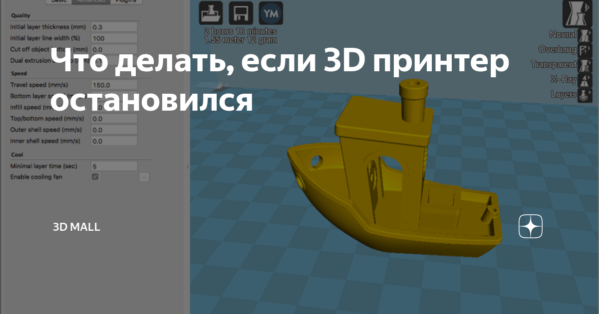 Что делать, если 3D принтер остановился | 3DMall | Дзен | Дзен