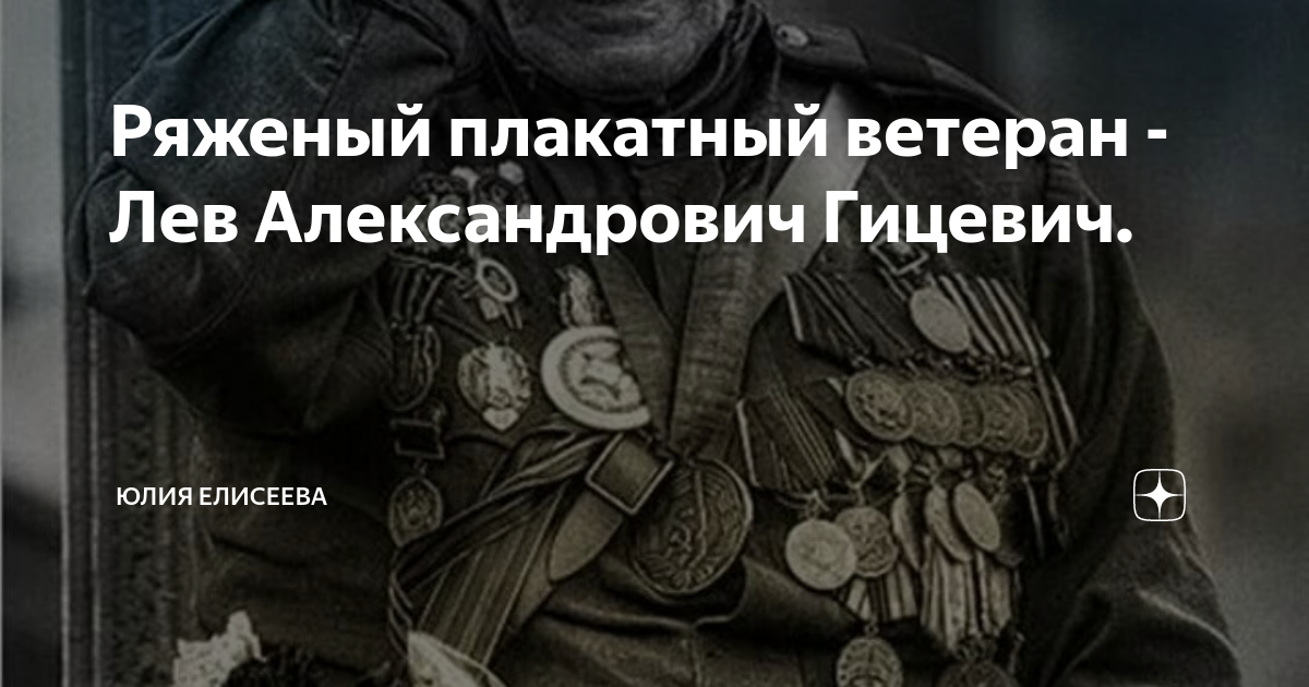 Ряженый плакатный ветеран - Лев Александрович Гицевич. | Юлия Елисеева ...