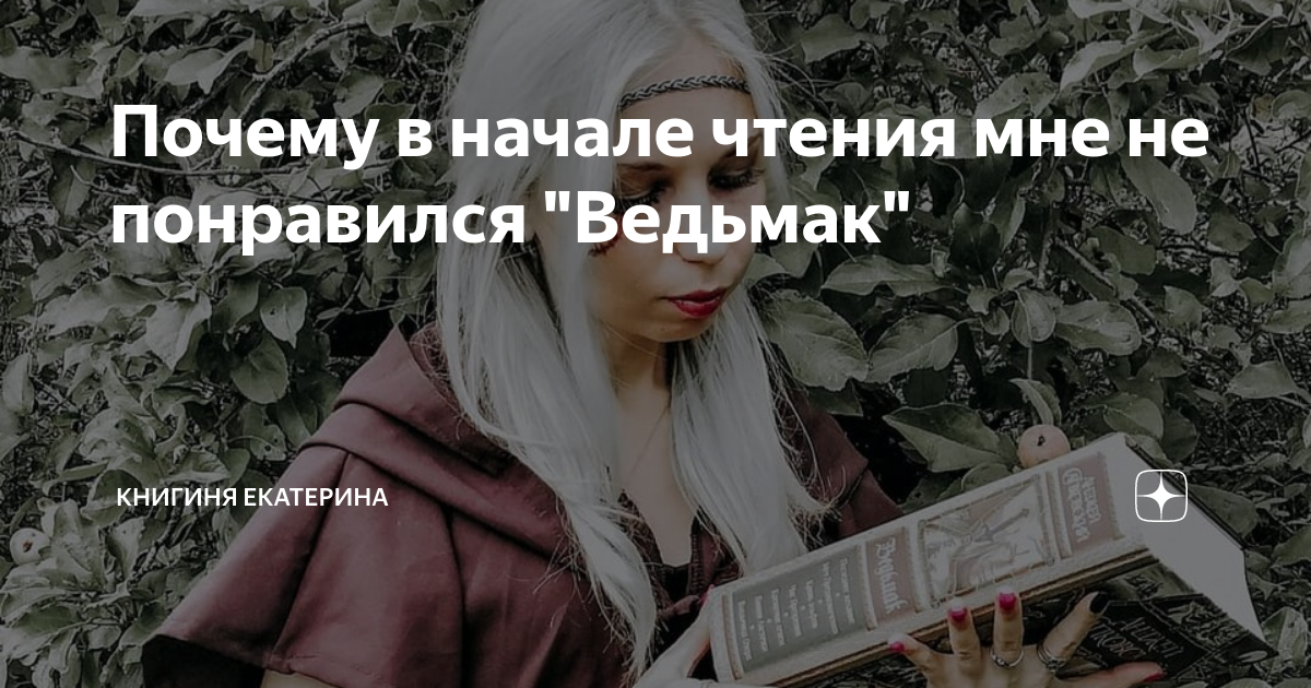 Почему в начале чтения мне не понравился "Ведьмак" | КНИГИня Екатерина ...