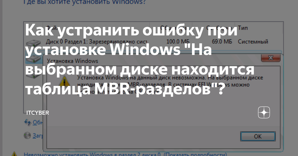 Как узнать GPT или MBR диск в Windows