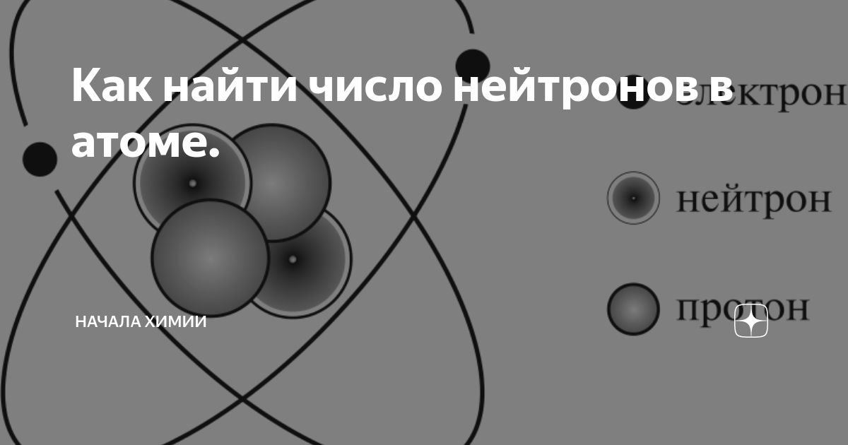 Как найти число нейтронов в атоме. | Начала химии | Дзен