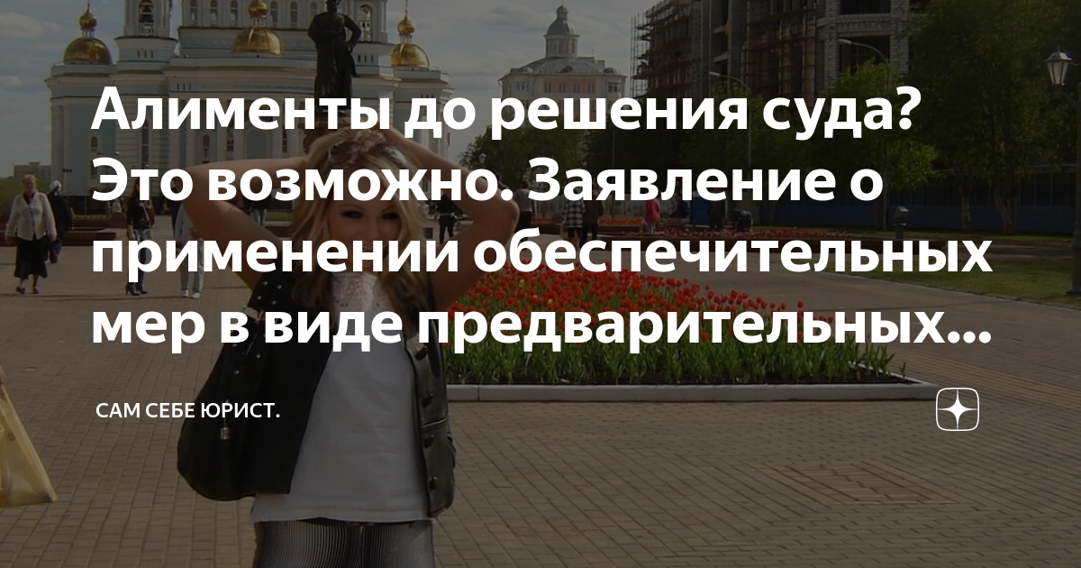 Алименты до решения суда? Это возможно. Заявление о применении ...