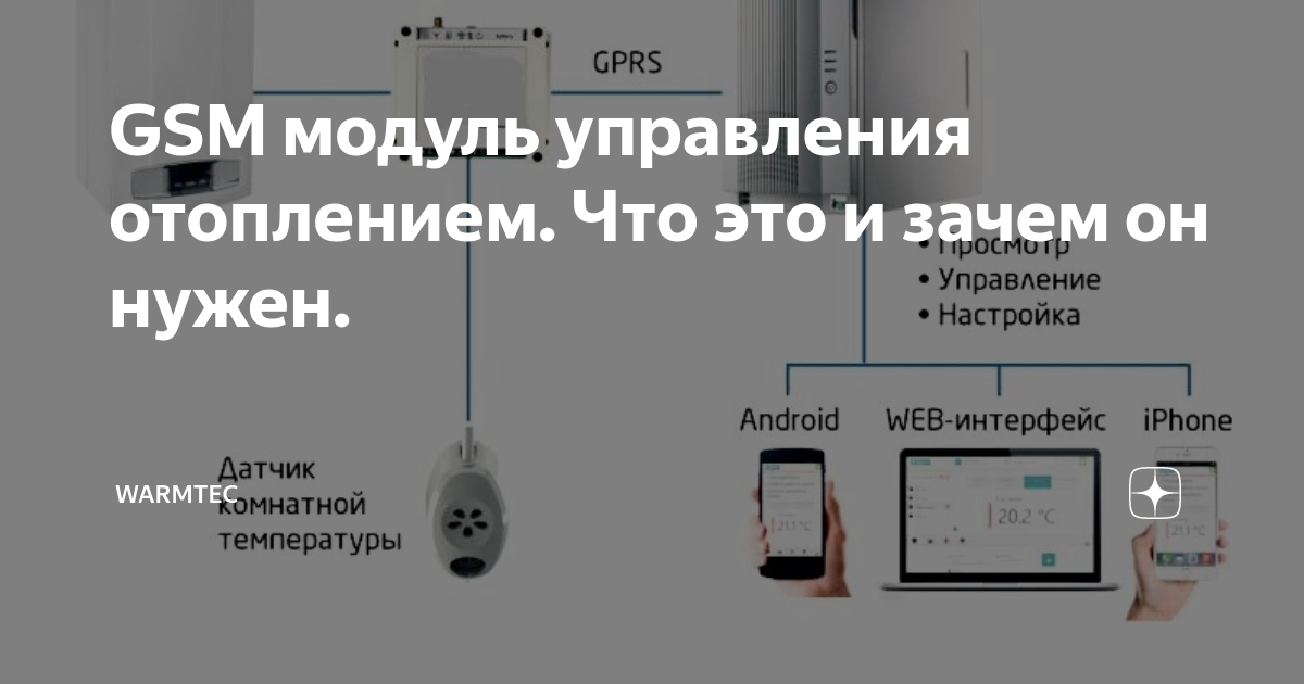 GSM модуль — управление котлом отопления для вашего дома