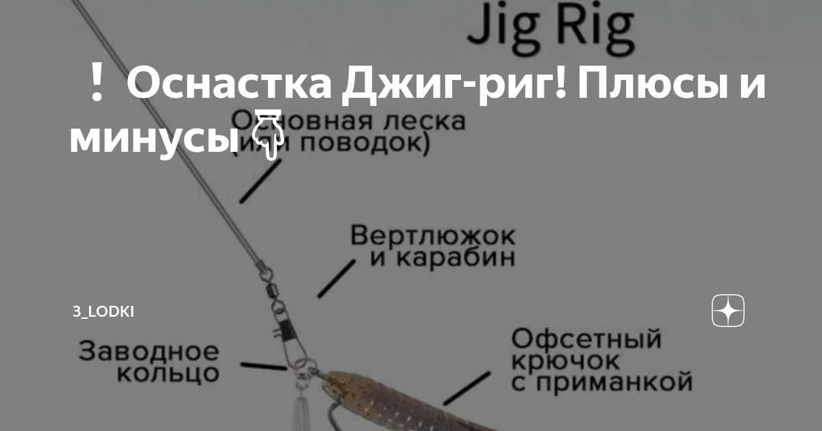 Оснастка Джиг-риг! Плюсы и минусы👇 | 3_lodki | Дзен