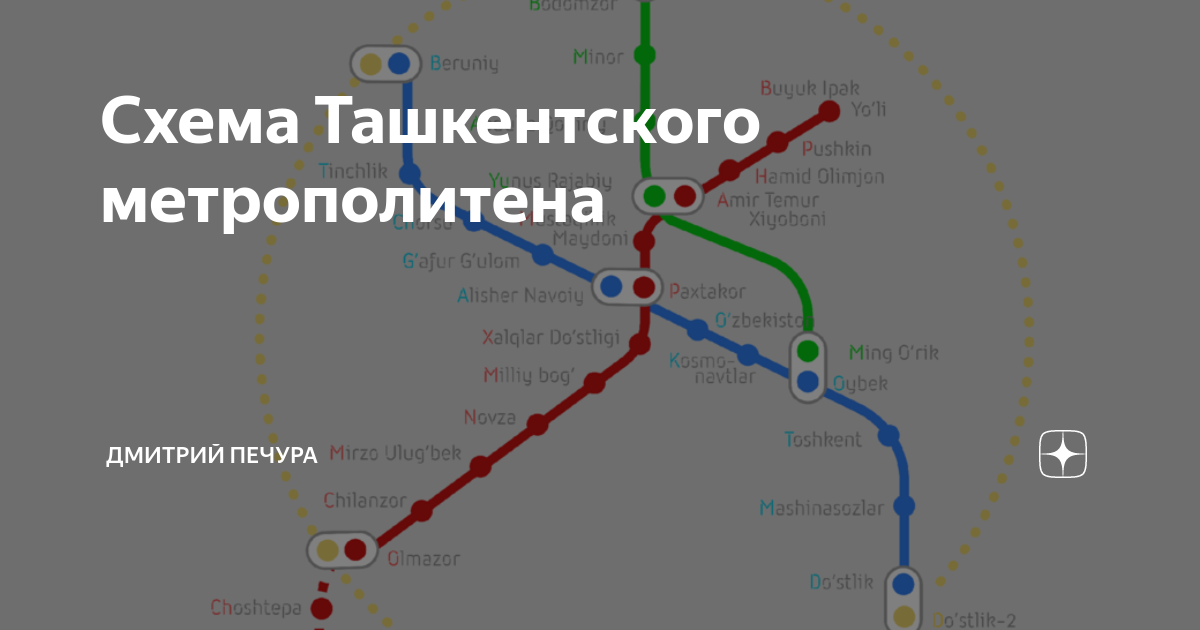 Метро ташкента схема на русском