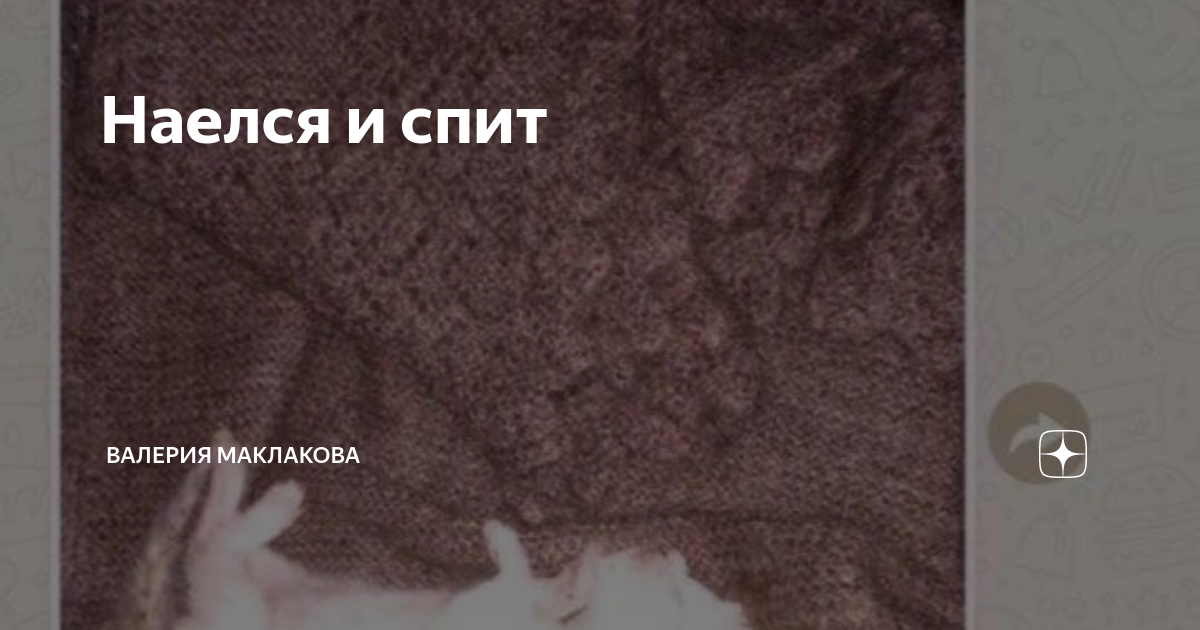 Наелся и спит | Валерия Маклакова | Дзен