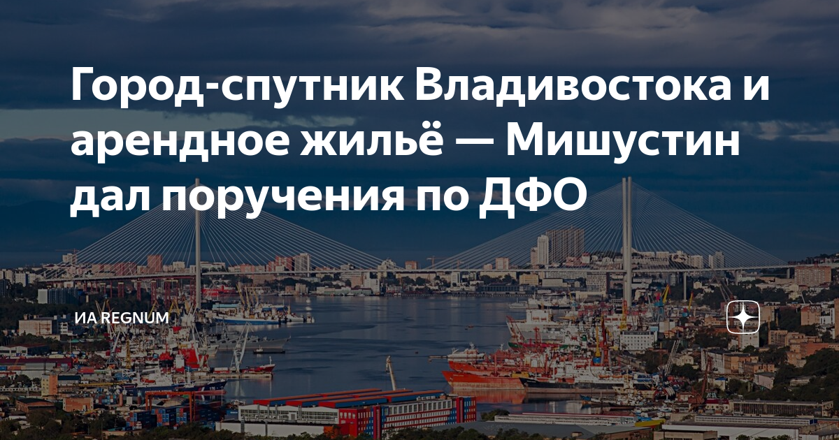 Город-спутник Владивостока и арендное жилье - Мишустин дал поручения по ДФО