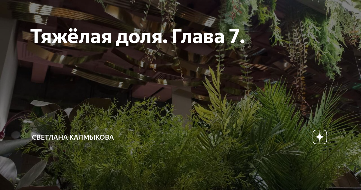 Тяжёлая доля. Глава 7. | Светлана Калмыкова | Дзен