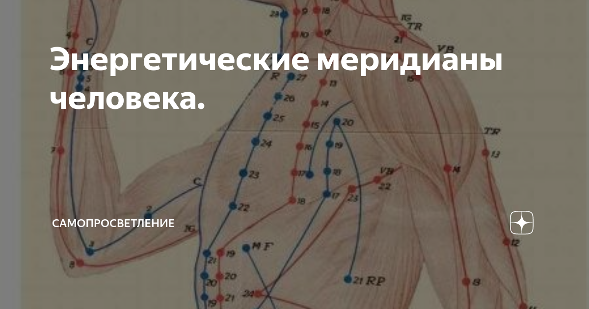 Энергетические меридианы тела человека подробная карта и описание