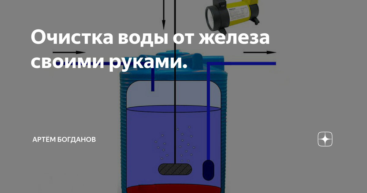 Очистить питьевую воду от железа в загородном коттедже – просто!