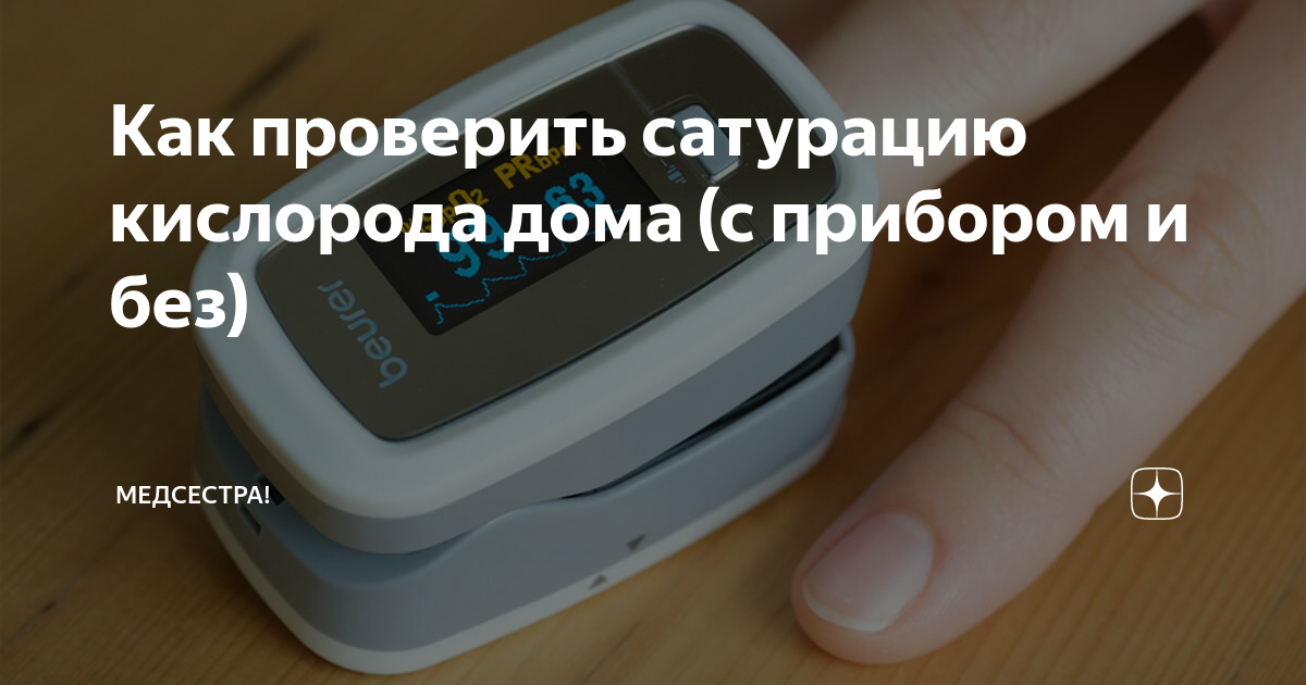 Как проверить сатурацию кислорода дома (c прибором и без) | Медсестра ...