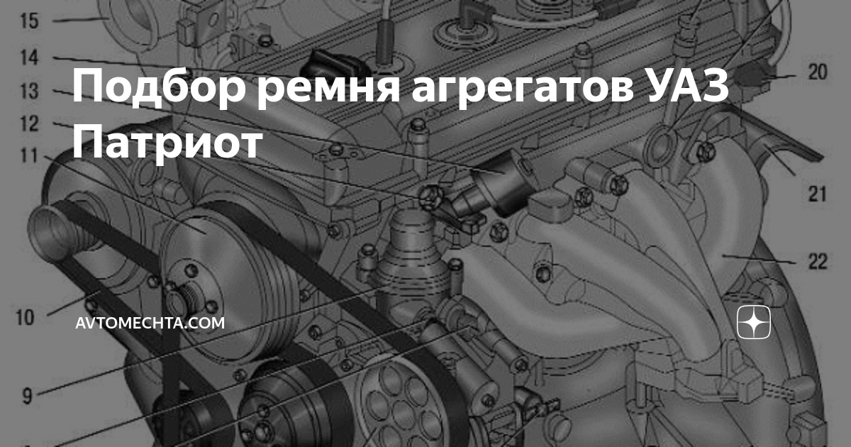 замена ремня генератора уаз патриот двигатель 409 с кондиционером евро