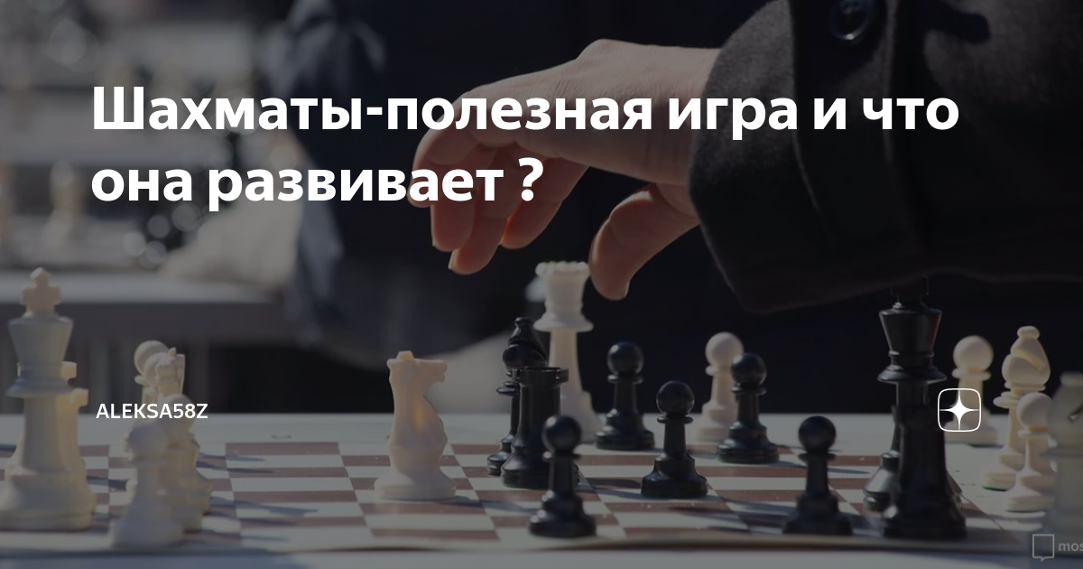 Шахматы-полезная игра и что она развивает ? | Aleksa58z | Дзен