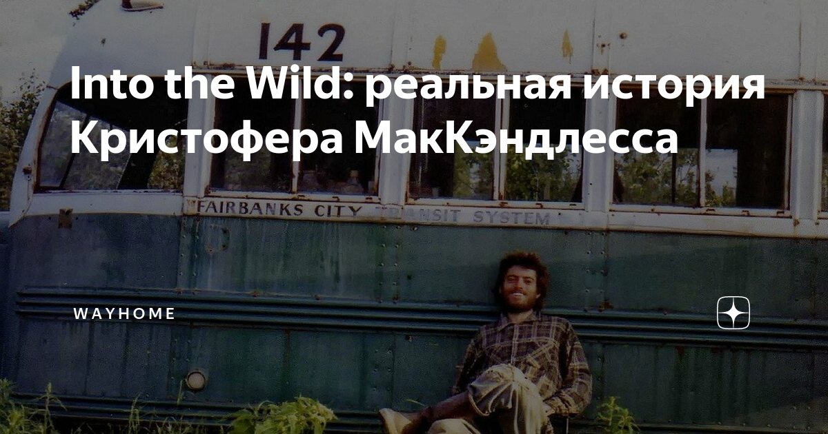 Into the Wild: реальная история Кристофера МакКэндлесса | W A Y H O M E ...