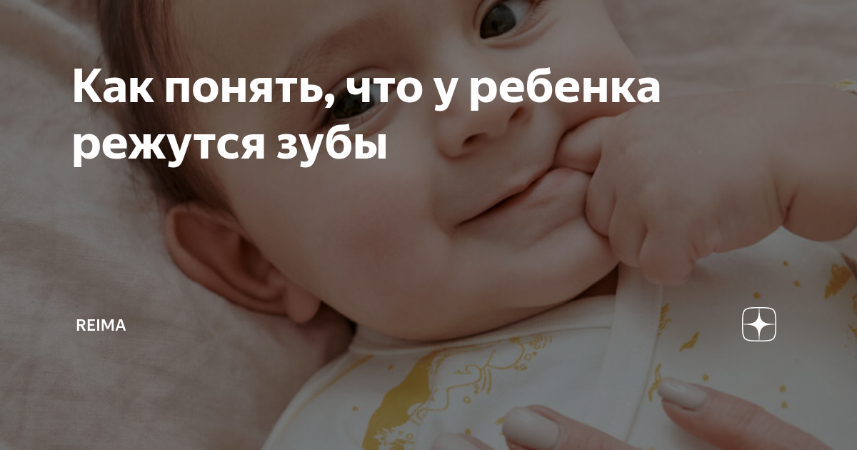 Как понять, что у ребенка режутся зубы | Reima | Дзен