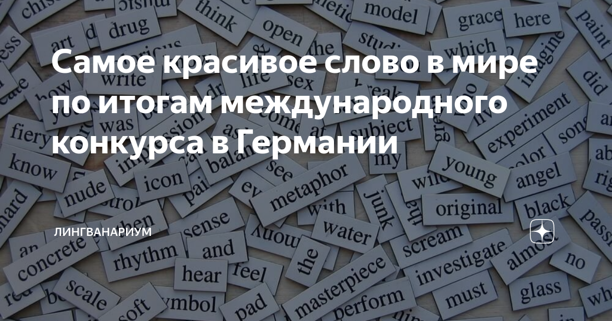 Какое слово в мире