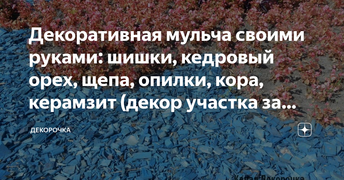 Использование мульчи из сосновой коры в саду и на огороде