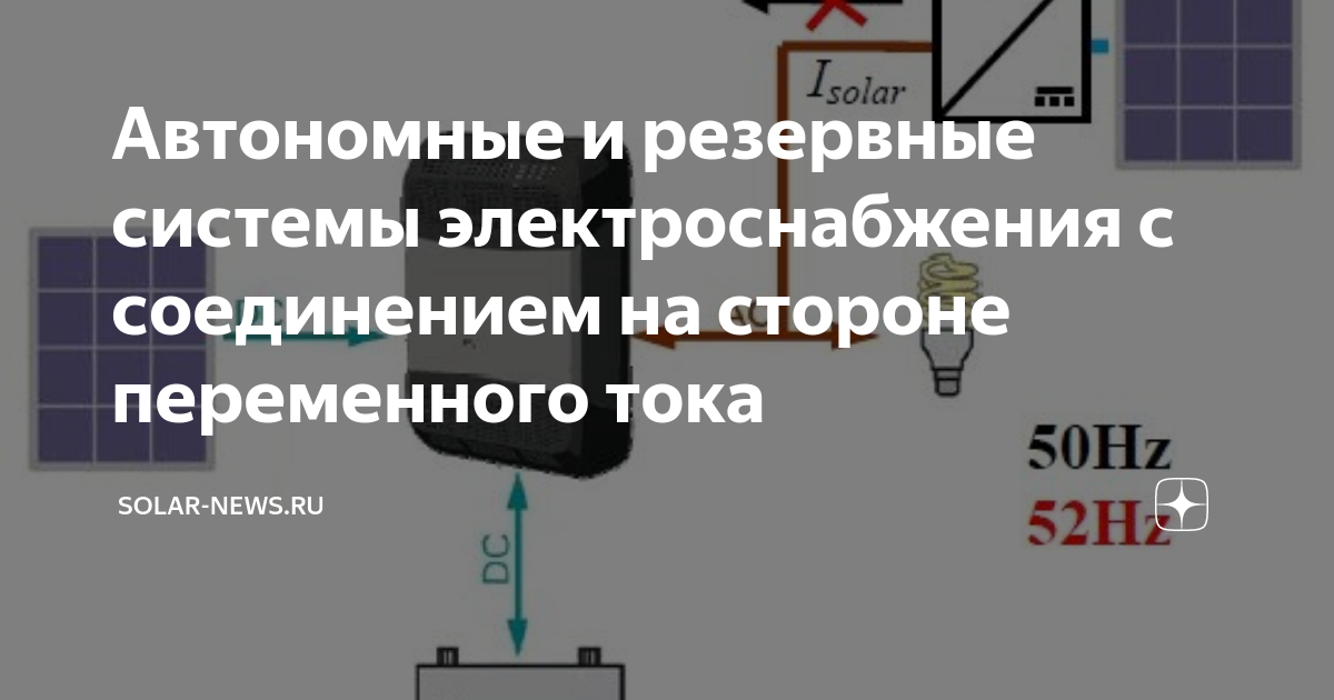 Автономное электроснабжение объектов: функции системы и выбор генератора