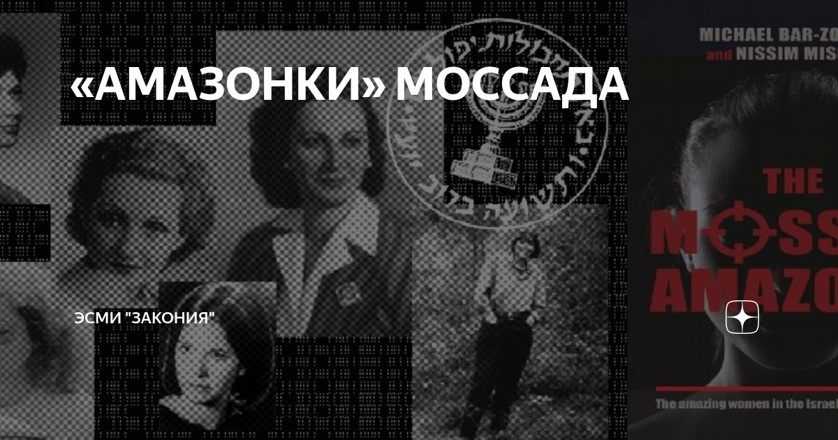 «АМАЗОНКИ» МОССАДА | ЭСМИ "ЗАКОНИЯ" | Дзен