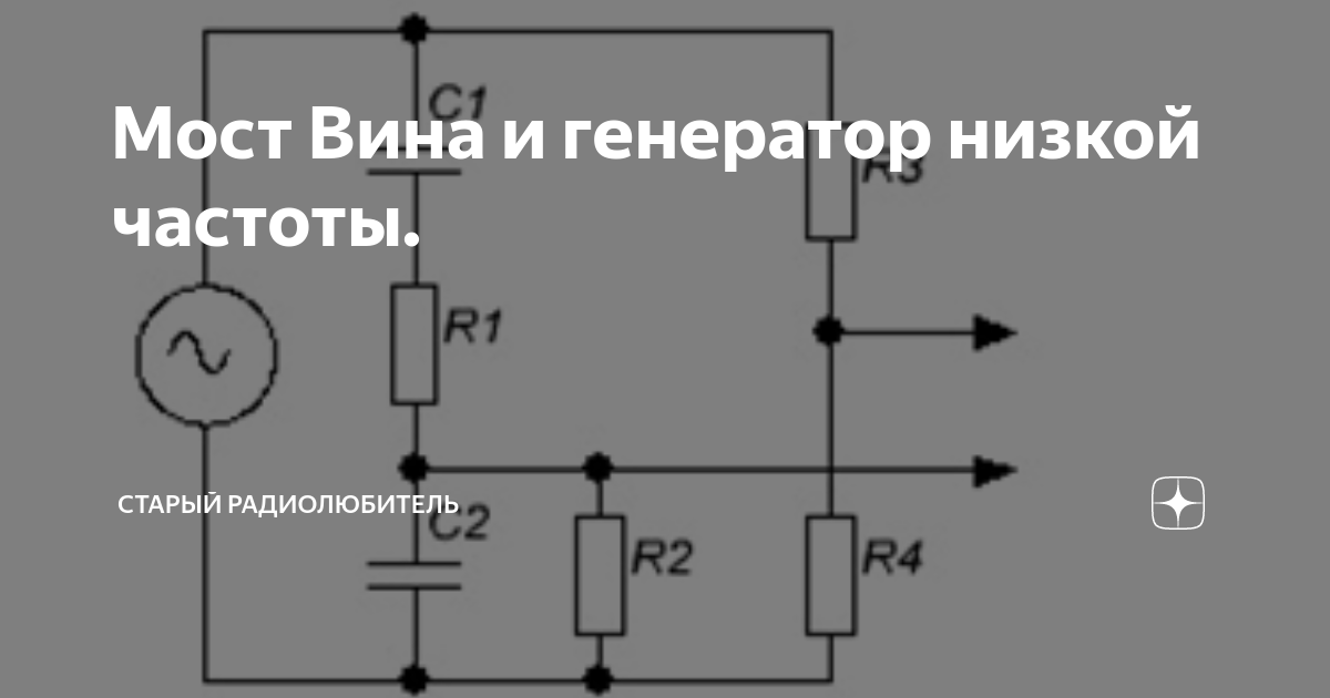 Генератор с мостом вина