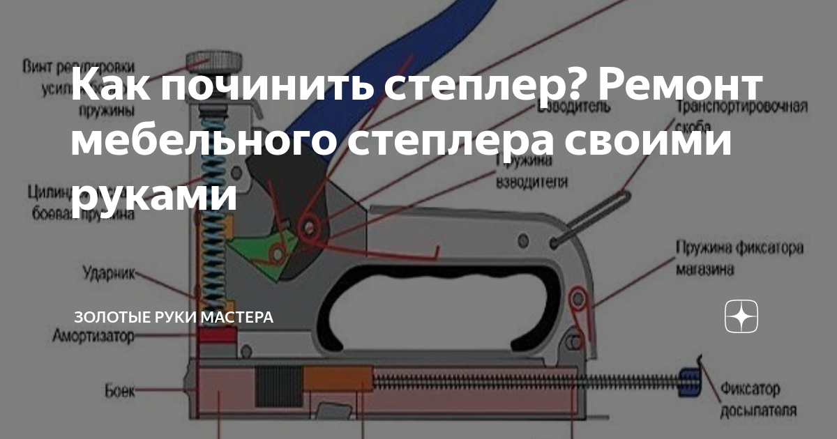 Ремонт степлера - YouTube