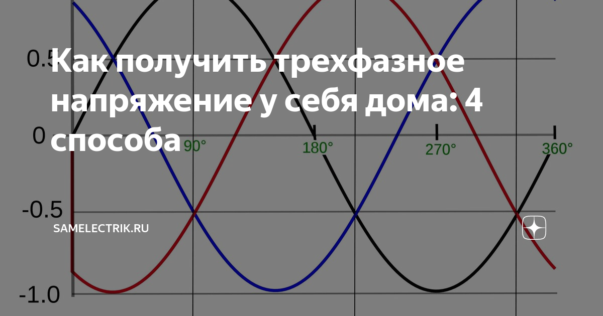 Трехфазное напряжение Трехфазное напряжение