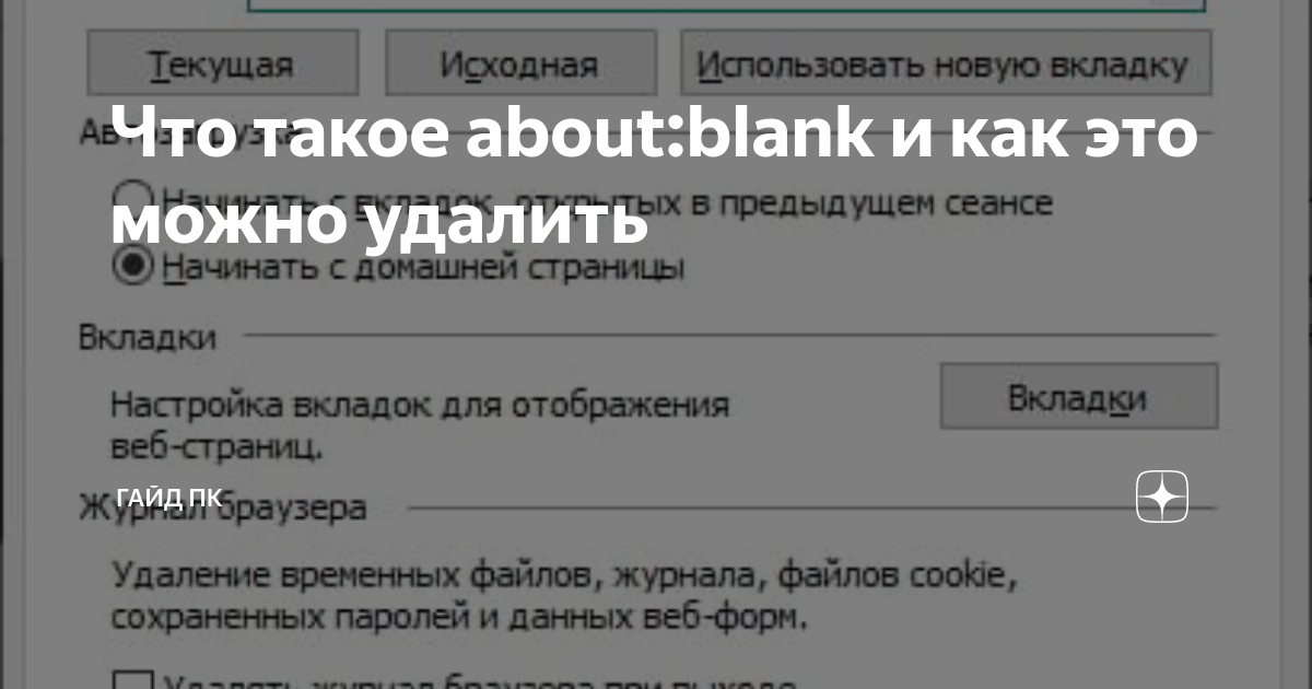 About: blank — что это за ссылка и как от неё избавиться