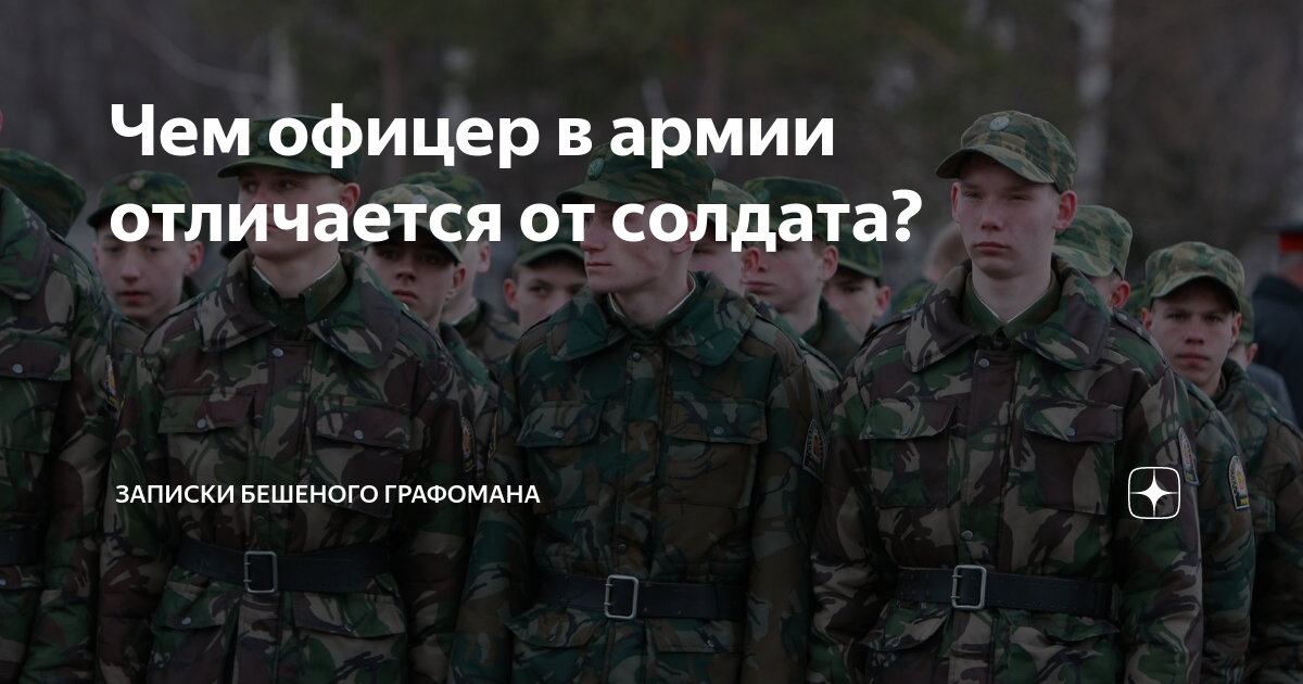 Чем офицер в армии отличается от солдата? | Записки бешеного графомана ...