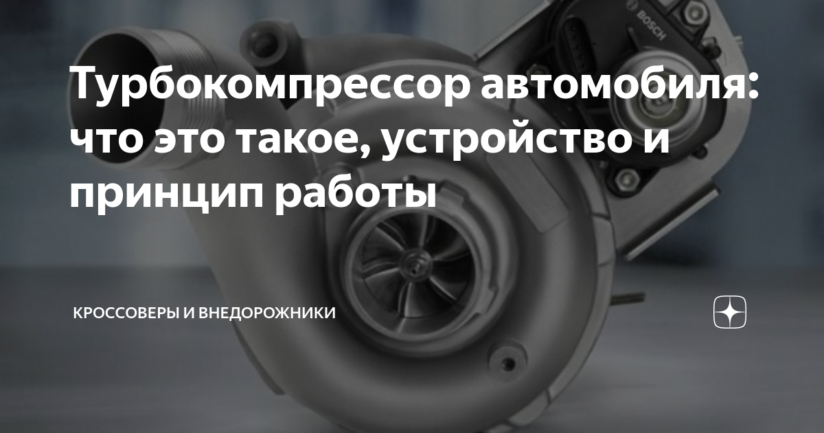 Турбокомпрессор автомобиля: что это такое, устройство и принцип работы ...