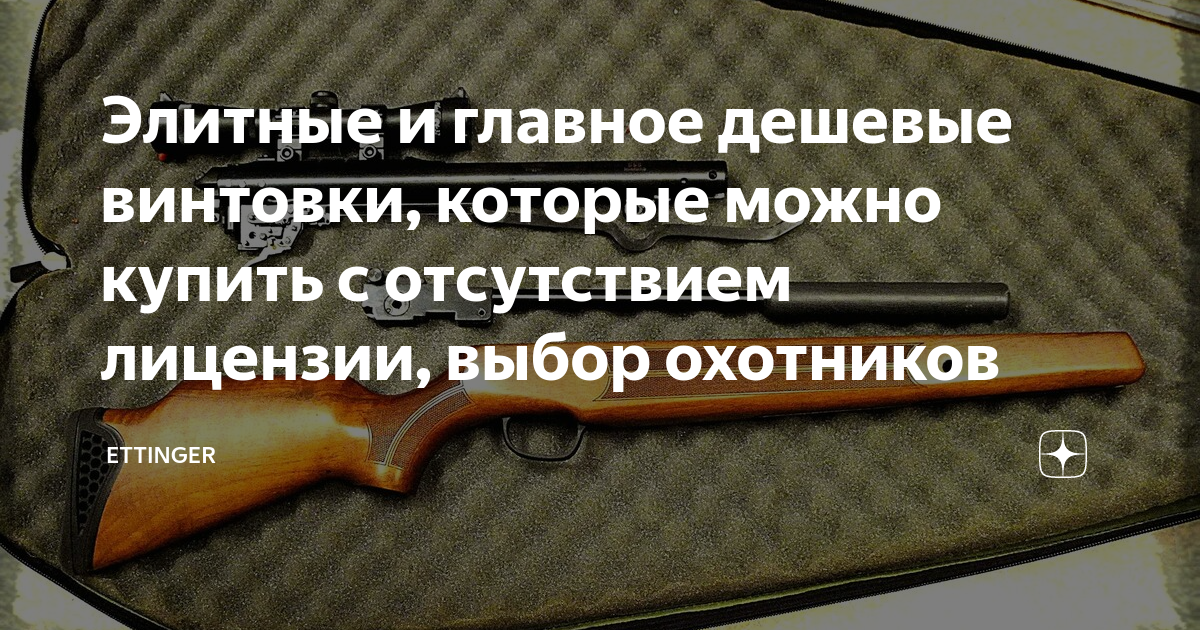 Элитные и главное дешевые винтовки, которые можно купить с отсутствием ...