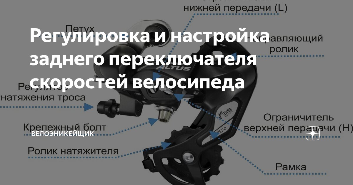 Регулировочные винты заднего переключателя велосипеда шимано. Схема заднего переключателя Shimano. Переключатель шимано 7 скоростей винты регулировки. Переключатель скоростей Shimano stels схема.