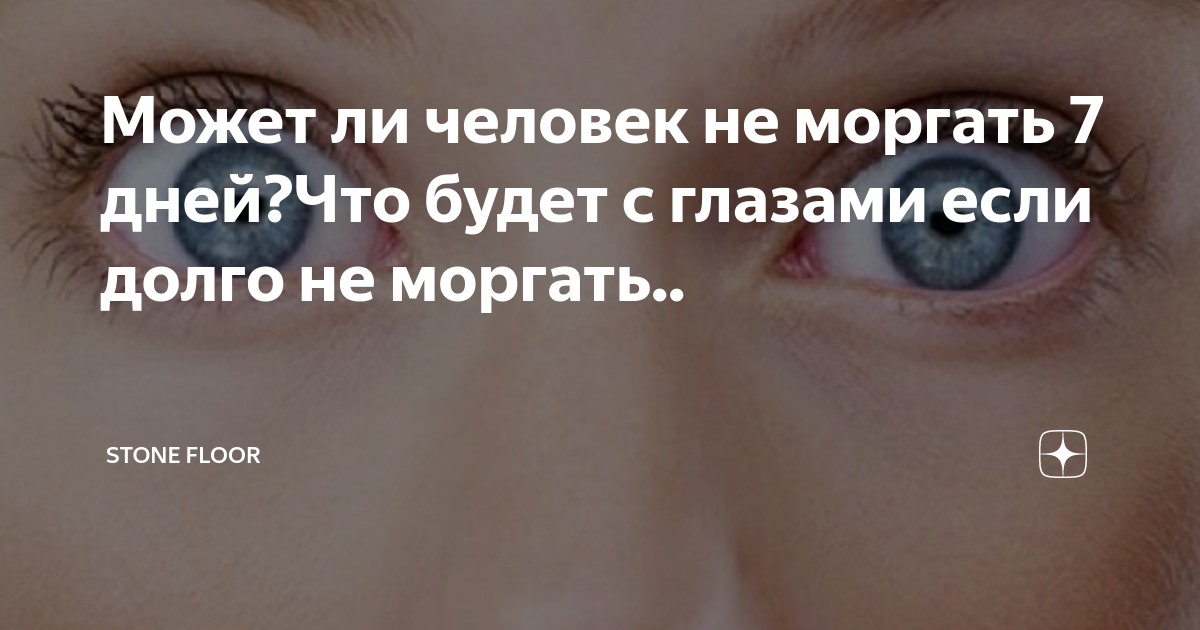 сколько человек в среднем моргает за день