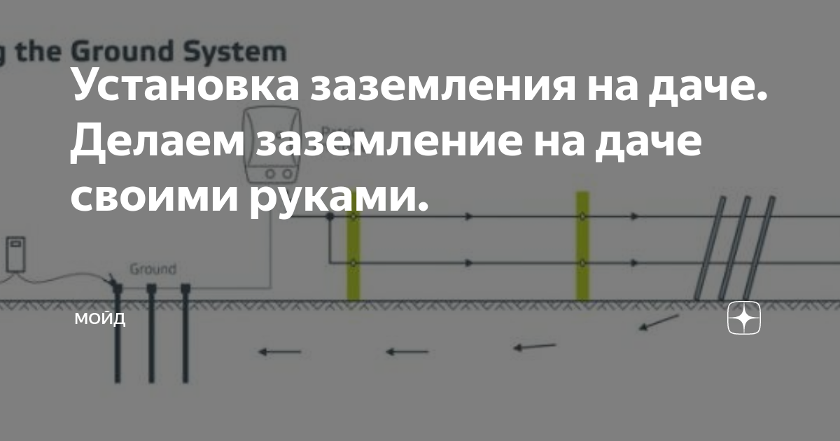 Зачем нужно заземление на даче?