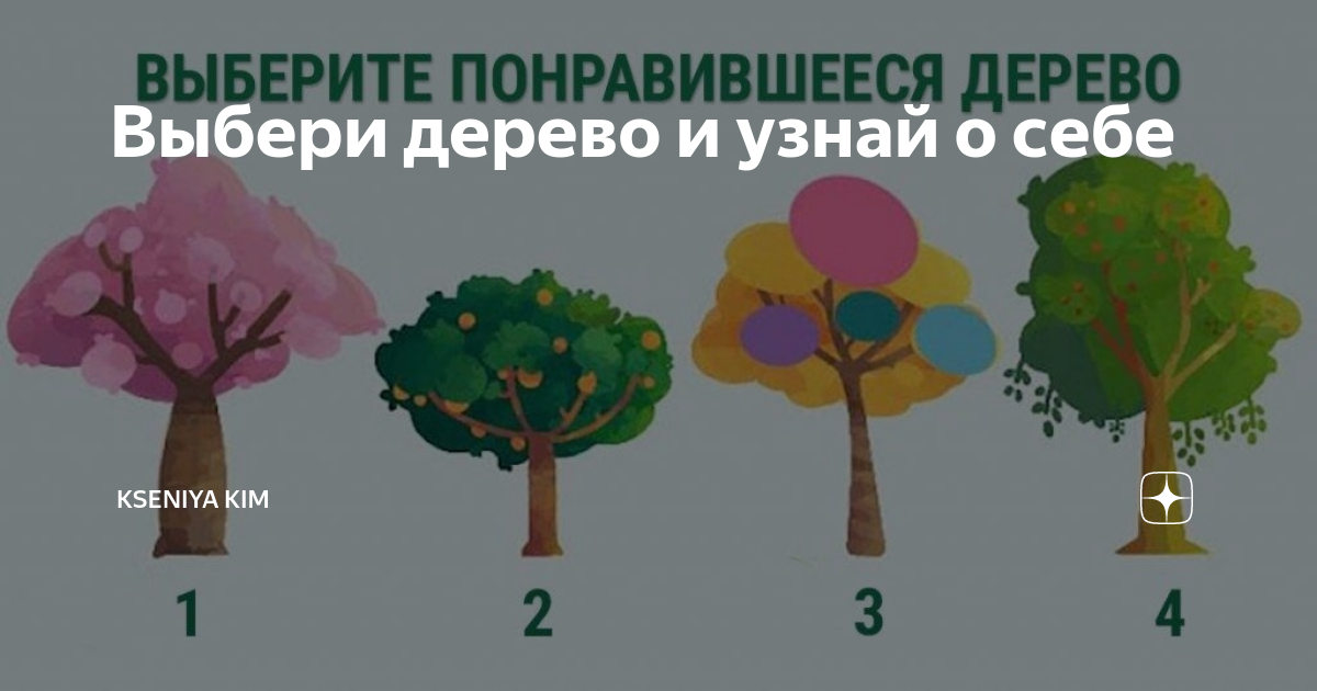 Тест выбери дерево на картинке