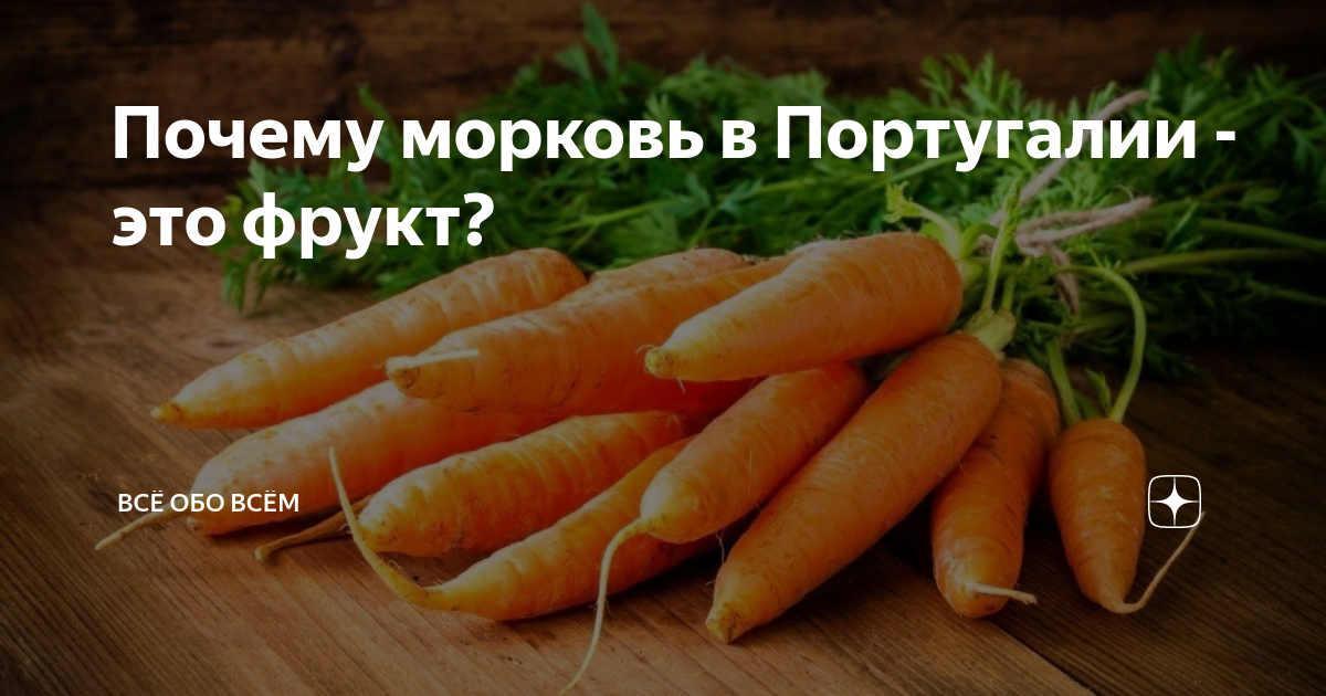 Интересные факты о моркови