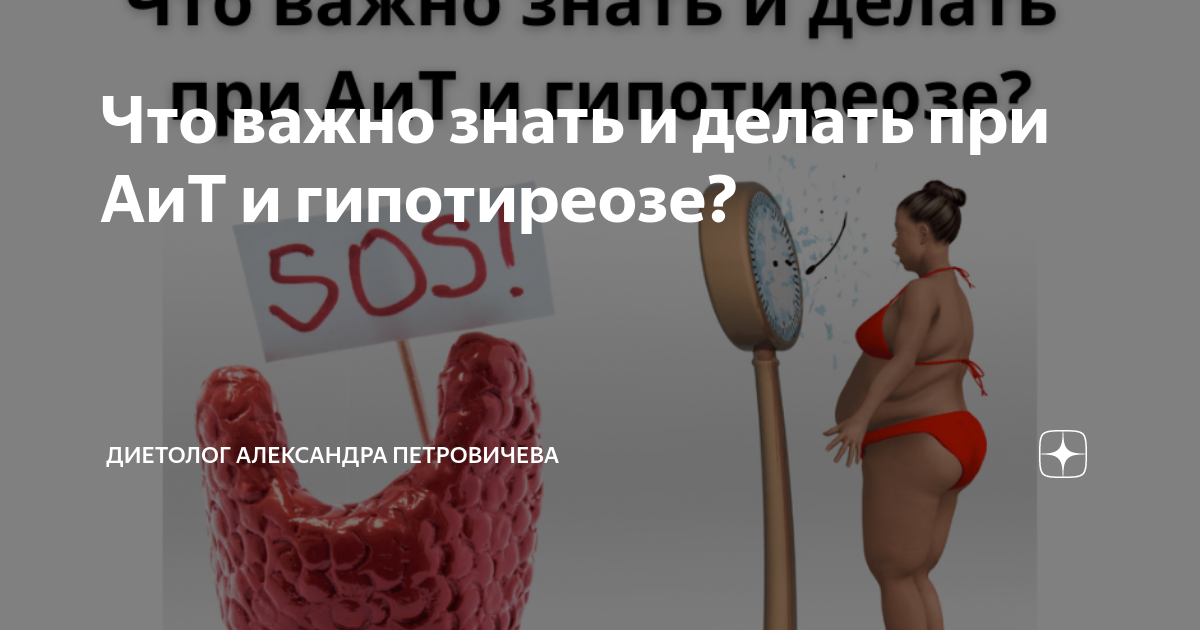 Что важно знать и делать при АиТ и гипотиреозе? | Диетолог Александра ...