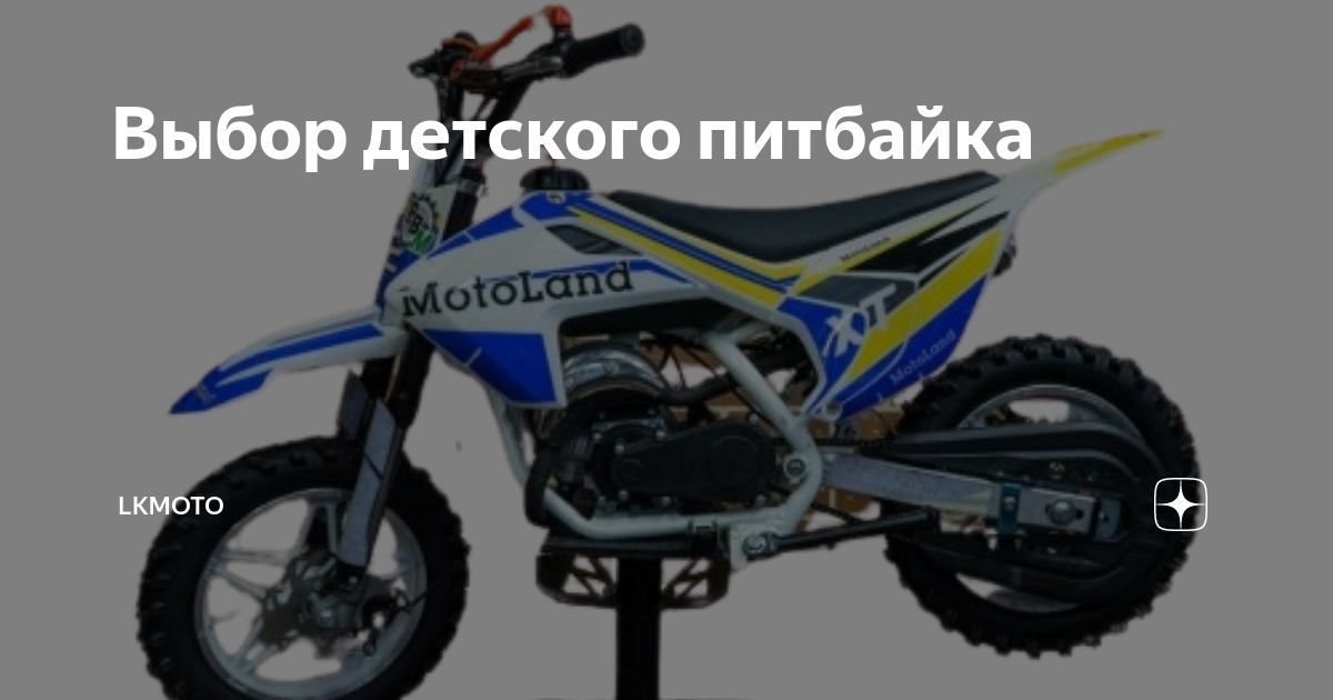 Выбор детского питбайка | LKMOTO | Дзен