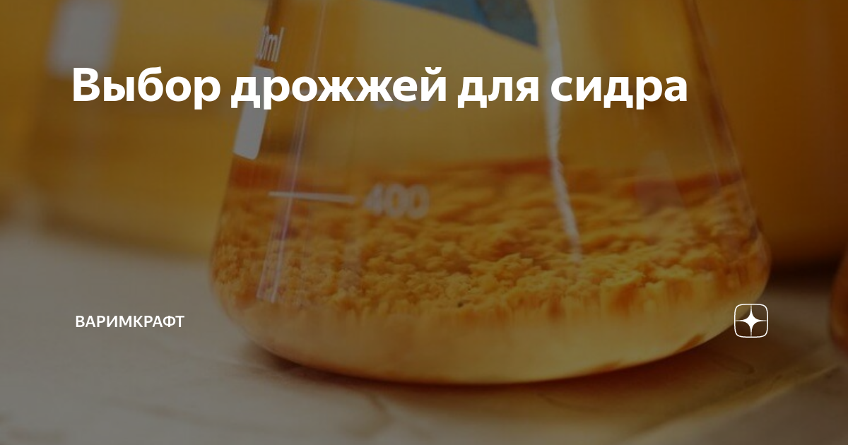 Выбор дрожжей для сидра | Варимкрафт | Дзен