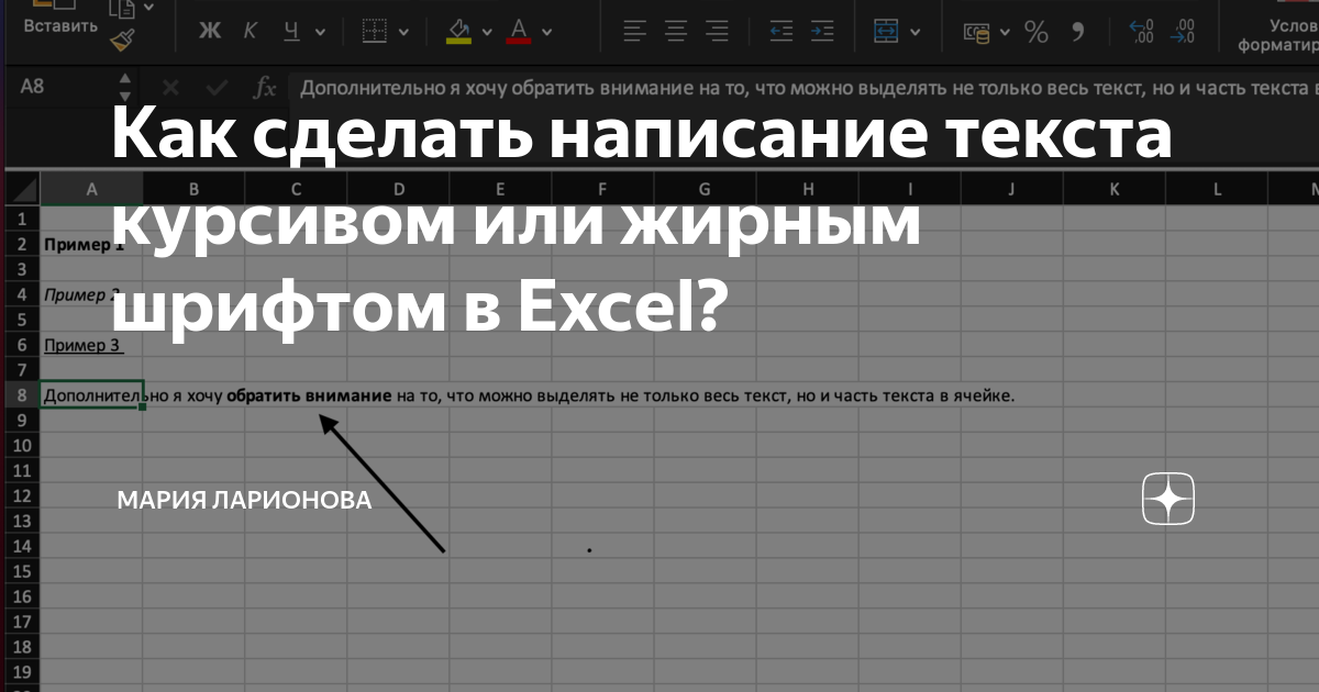 как писать курсивом в дс