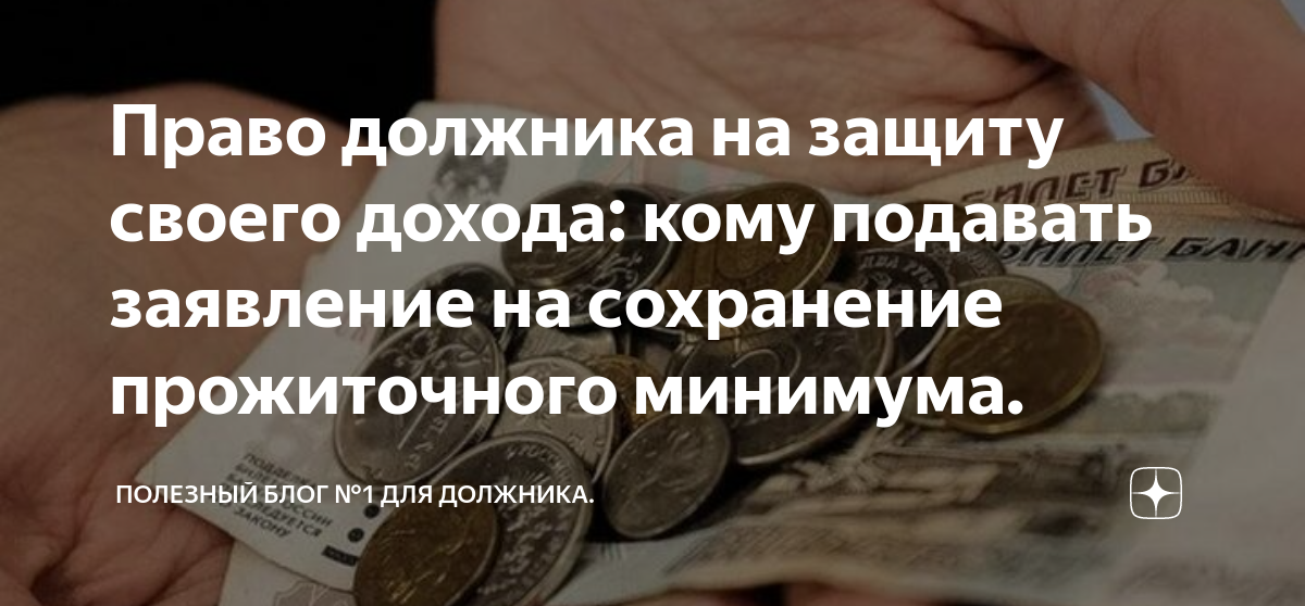 Право должника на защиту своего дохода: кому подавать заявление на ...