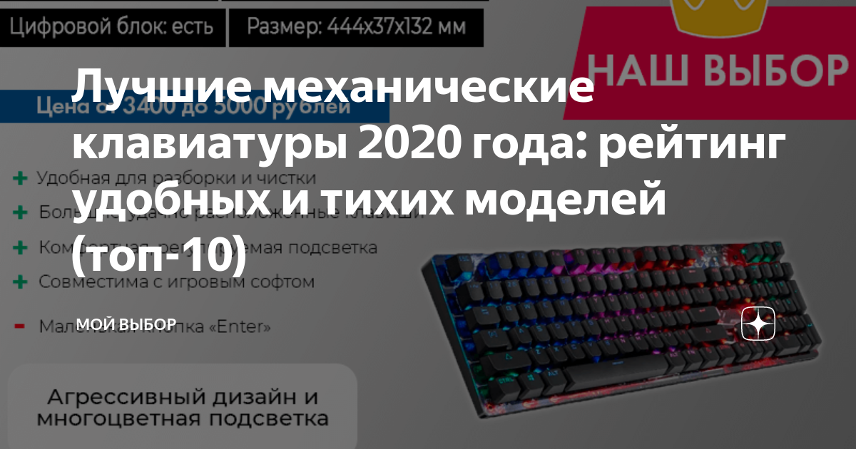 Топ мембранных клавиатур 2020